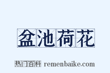 盆池荷花是什么意思的图片